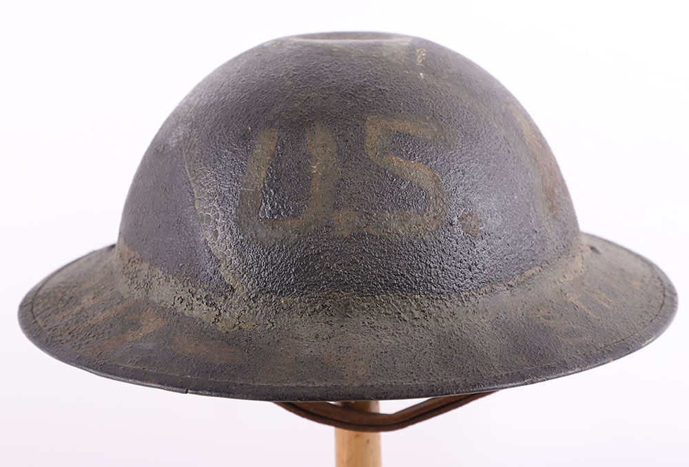 #274 – WW1 AMERICAN M-1917 STEEL COMBAT HELMET