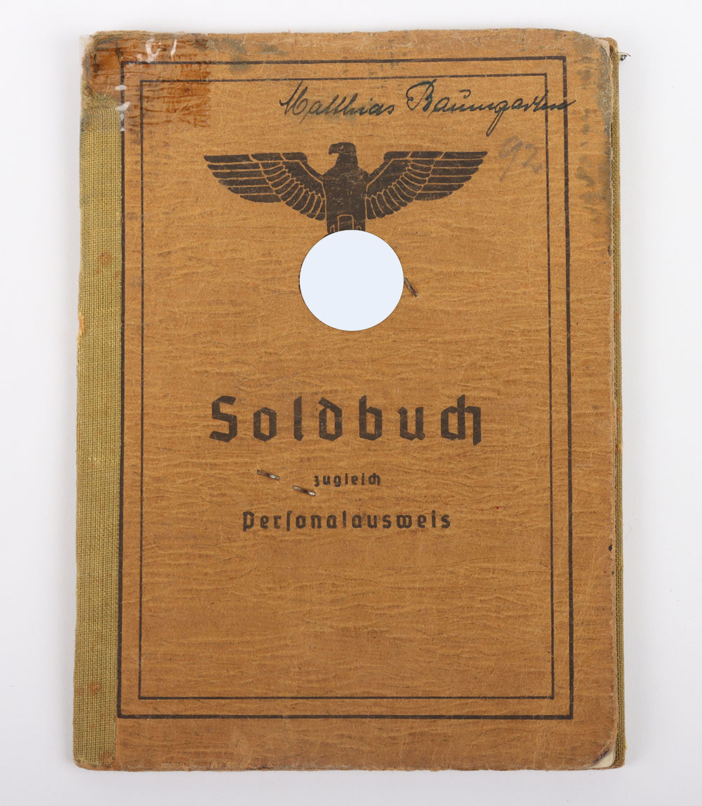 #274 – WW2 German Army Soldbuch to a Pioneer