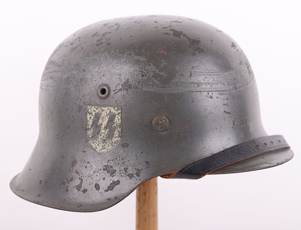 #278 – WWII GERMAN M-42 STEEL COMBAT HELMET