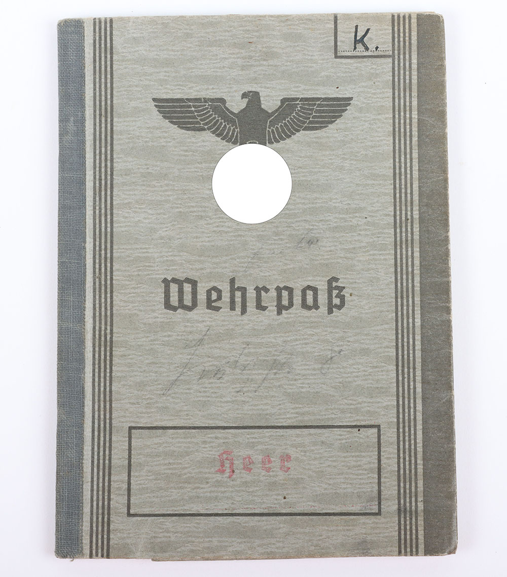 #281 – WW2 German Armed Forces Wehrpass to a Police Officer from Saxony