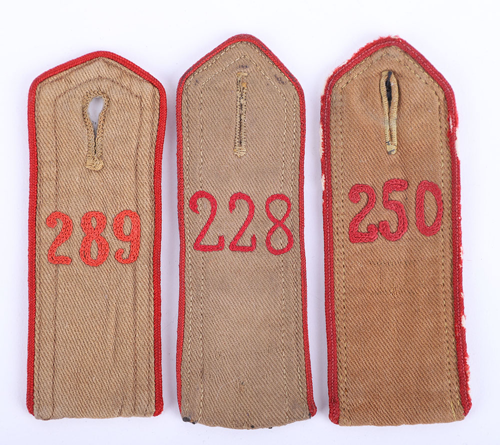 #288 – 3x THIRD REICH HITLER YOUTH SHOULDER STRAPS