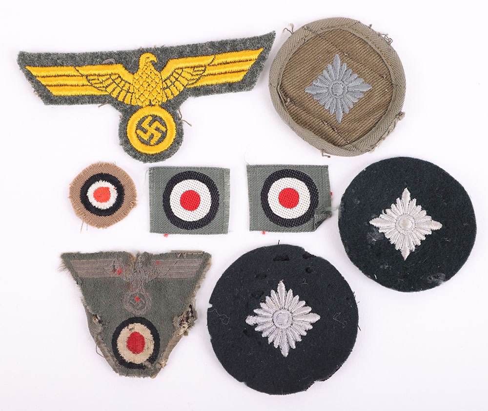 #289 – SELECTION OF MOSTLY WWII GERMAN ARMY (HEER) CLOTH INSIGNIA