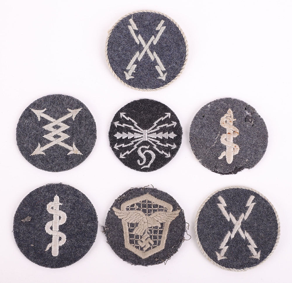 #291 – 7X WWII GERMAN LUFTWAFFE CLOTH QUALIFICATION / PROFICIENCY BADGES