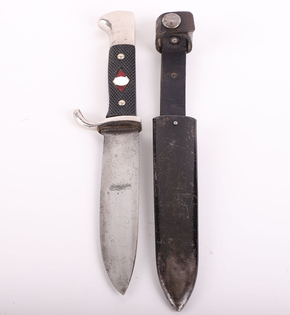 #296 – THIRD REICH HITLER YOUTH BOYS DAGGER BY GRAWISO, SOLINGEN