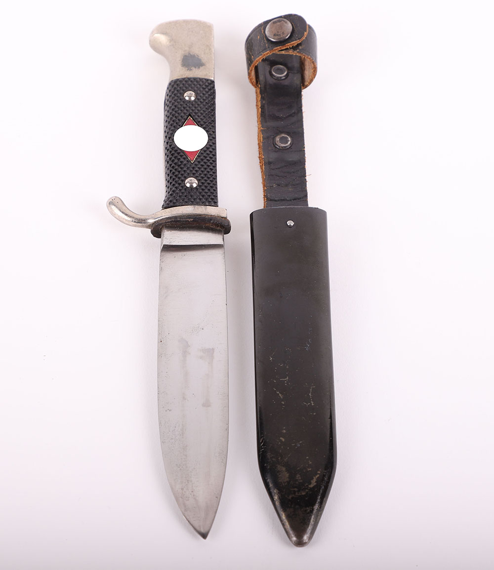 #297 – THIRD REICH TRANSITIONAL HITLER YOUTH BOYS DAGGER BY CARL HEIDELBERG, SOLINGEN