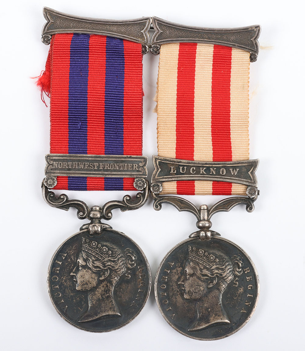 #3 – Victorian Campaign Medal Pair for Service in India with the 3rd Battalion Rifle Brigade