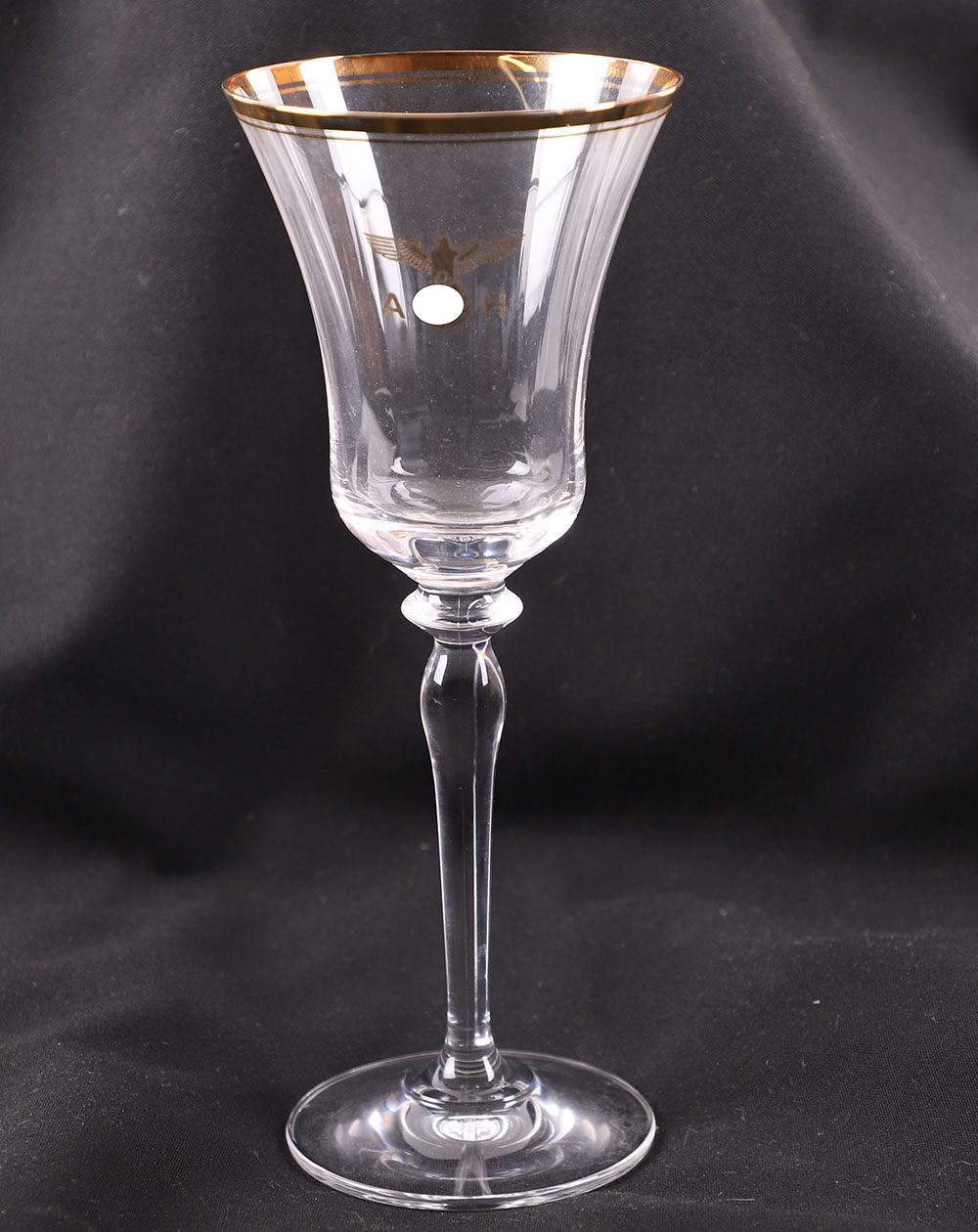 #305 – LEAD CRYSTAL GLASS FROM ADOLF HITLERS PERSONAL TABLE SERVICE