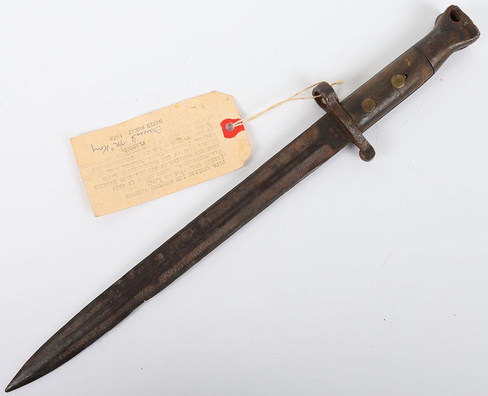 #322 – British Lee Metford Bayonet Recovered From Boer Trenches on the Bank of the Tugela River