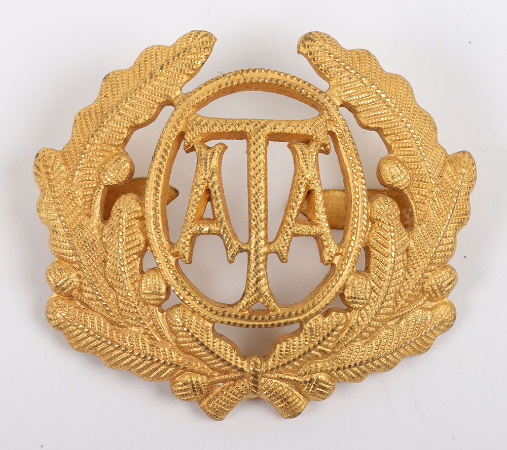 #49 – WW2 Air Transport Auxiliary (A.T.A) Officers Cap Badge