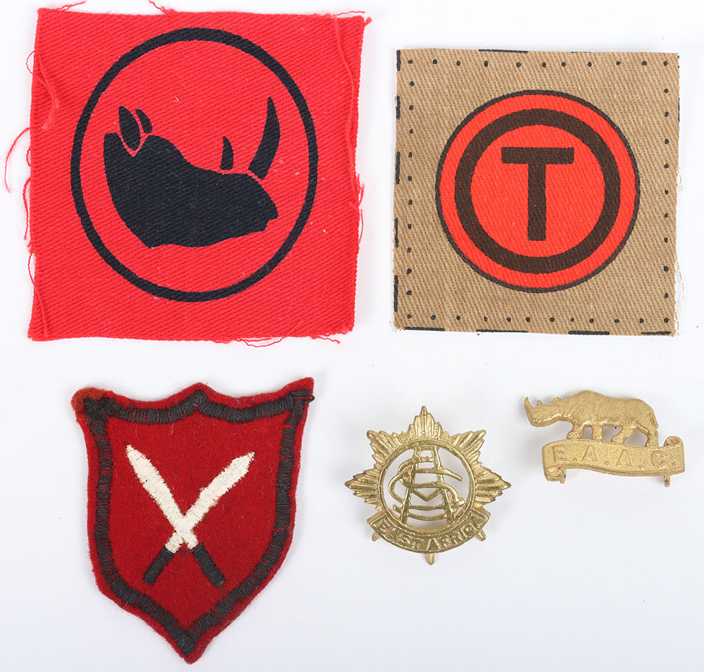 #65 – WW2 East African Badge and Insignia Grouping