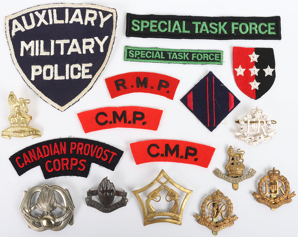 #79 – Grouping of Military Police and Military Provost Staff Corps Badges and Insignia