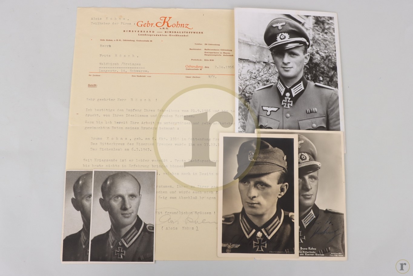 #70-0181 – Kohnz, Bruno – autographs on photos & cards