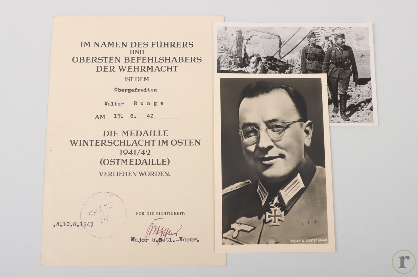 #70-0187 – Kretzschmar, Wolfgang – photo, card and autograph