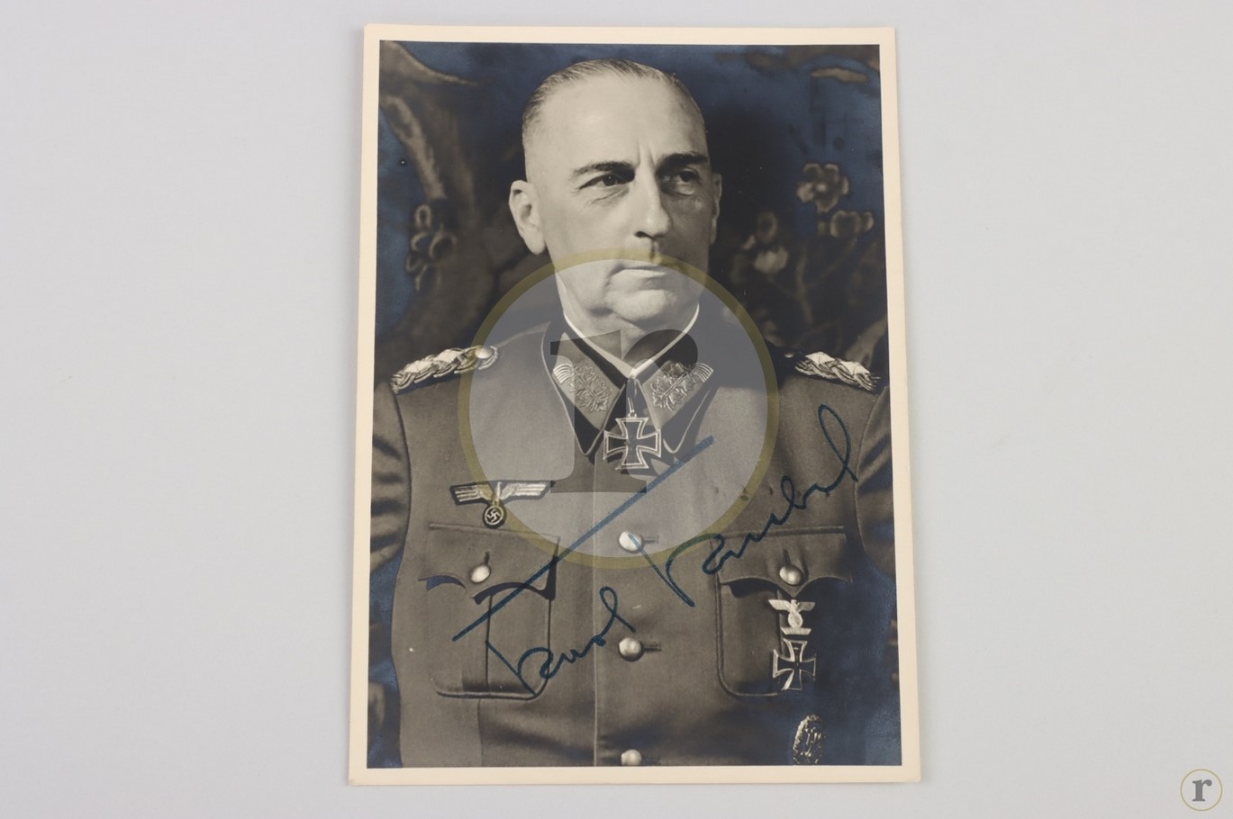 #70-0189 – Kriebel, Karl – Knight’s Cross winner signed portrait photo