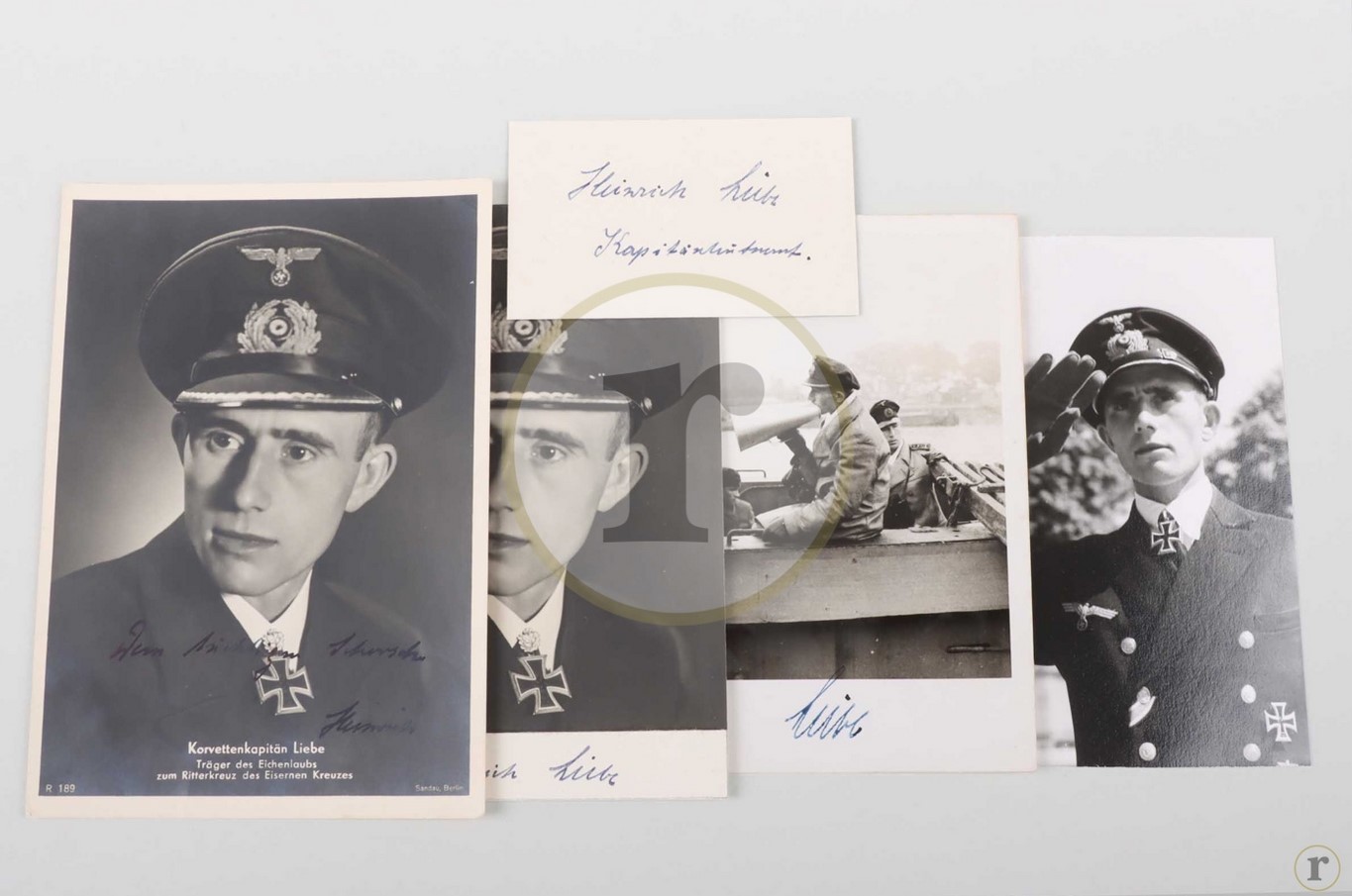 #70-0202 – Liebe, Heinrich (U-boot) – autographs and photos