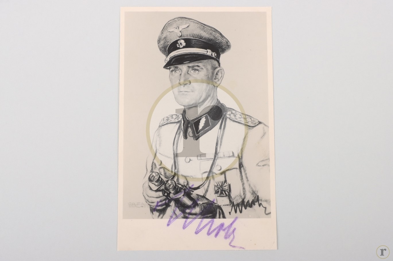 #70-0303 – Scholz, Fritz von – 2 autographs on one card