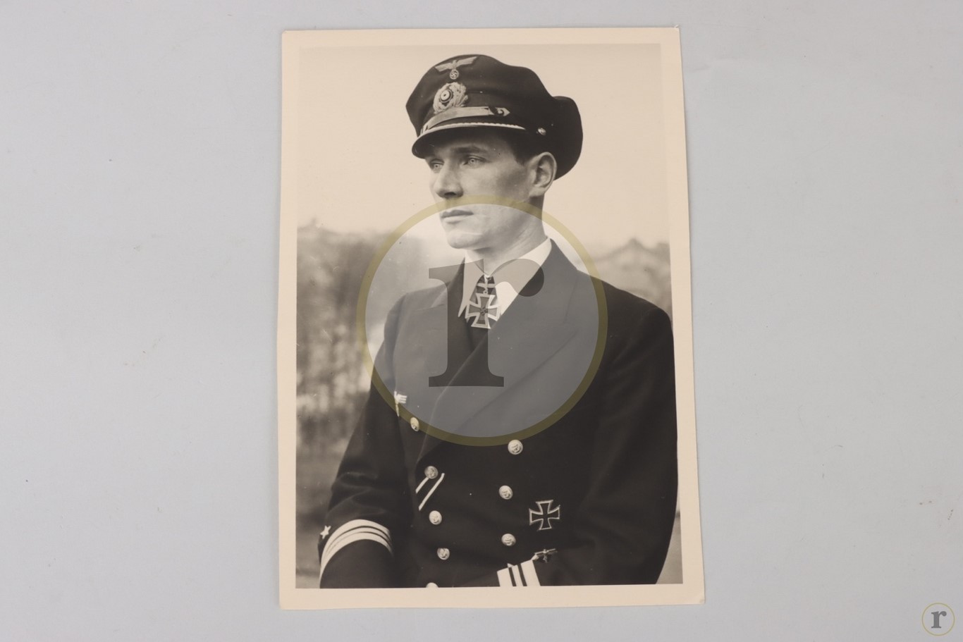 #70-0340 – Trojer, Hans-Hartwig (U-221) – photograph with Knight’s Cross