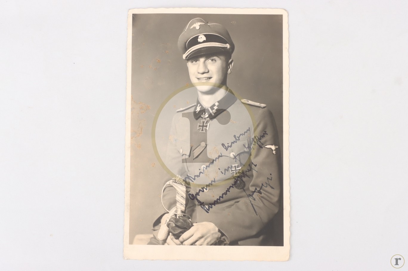 #70-0346 – Vogt, Fritz – signed portrait photo with Knight’s Cross