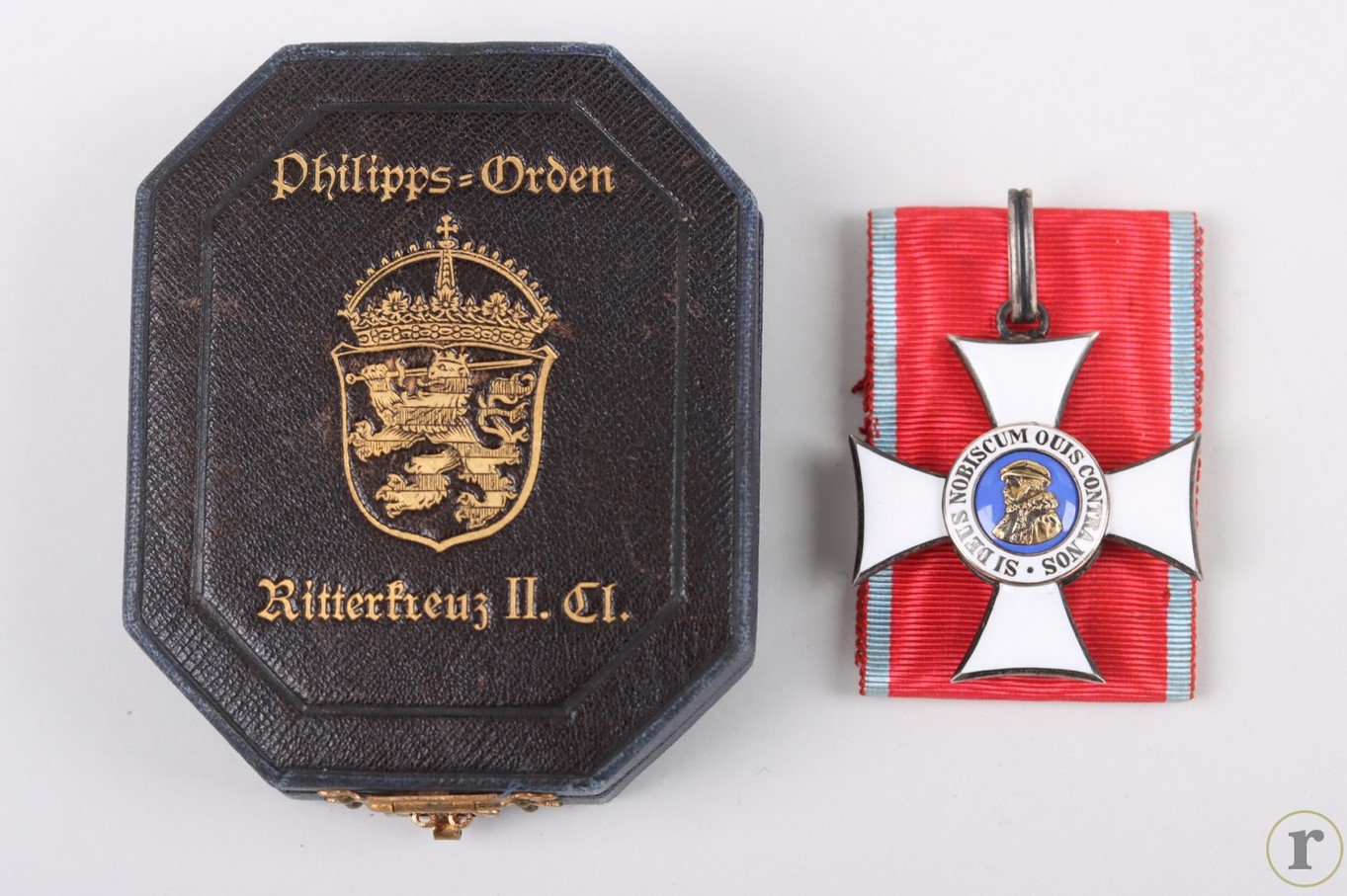 #71-1163 – Hesse Darmstadt – Order of Philip the Magnanimous Knight’s Cross 2nd Class in case