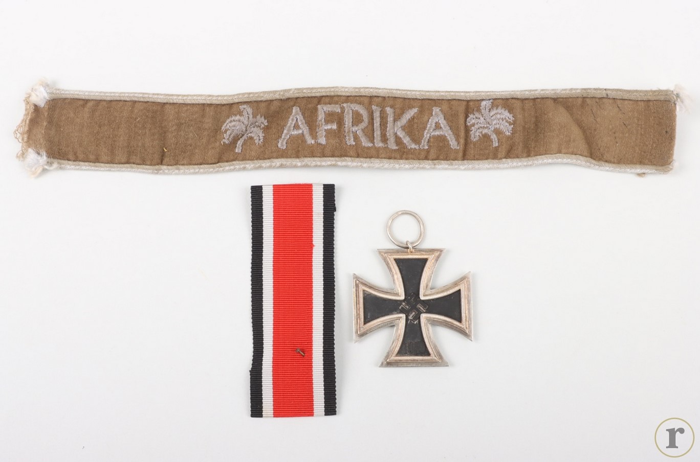 #71-0102 – 1939 Iron Cross 2nd Class ’27’ + AFRIKA cuff title