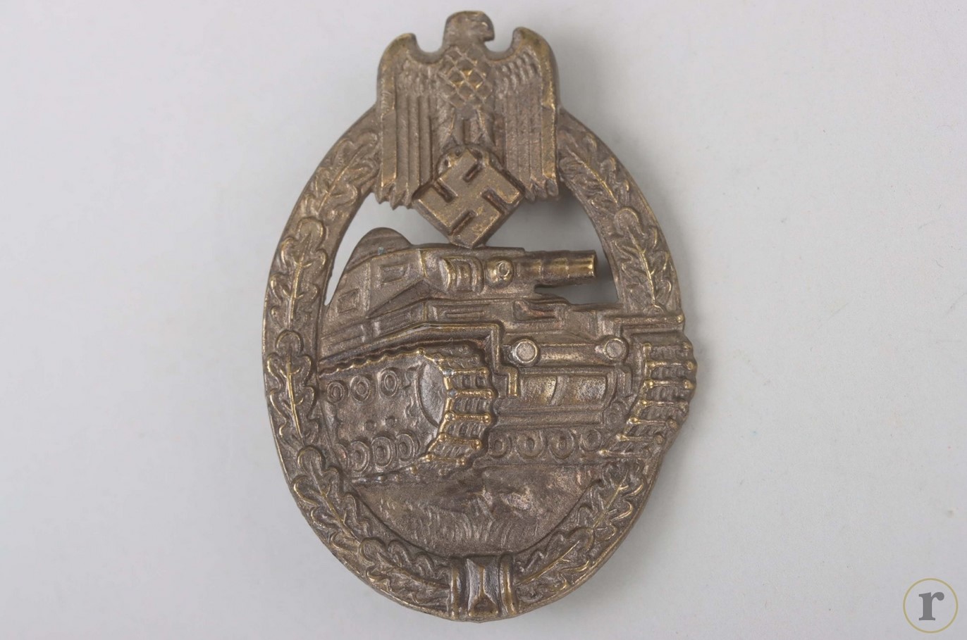 #71-0233 – Tank Assault Badge in Bronze ‘ Wiedmann’