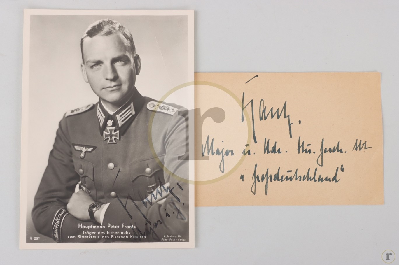 #70-0079 – Frantz, Peter – signed postcard and autograph