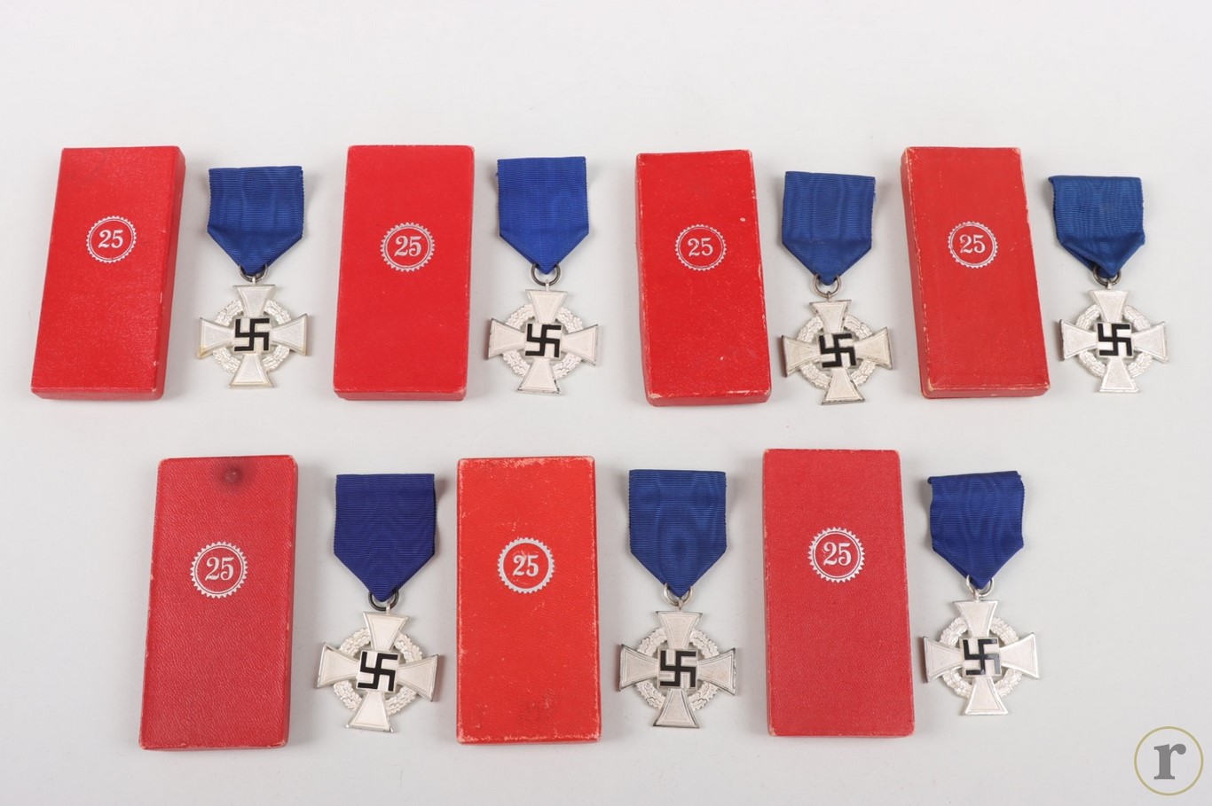 #71-0343 – 7 x Faithful Service Decoration 2nd Class in case