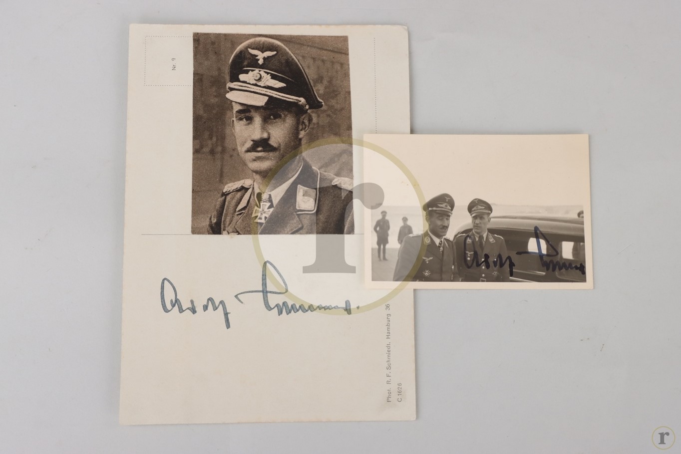 #70-0085 – Galland, Adolf – 2 autographs