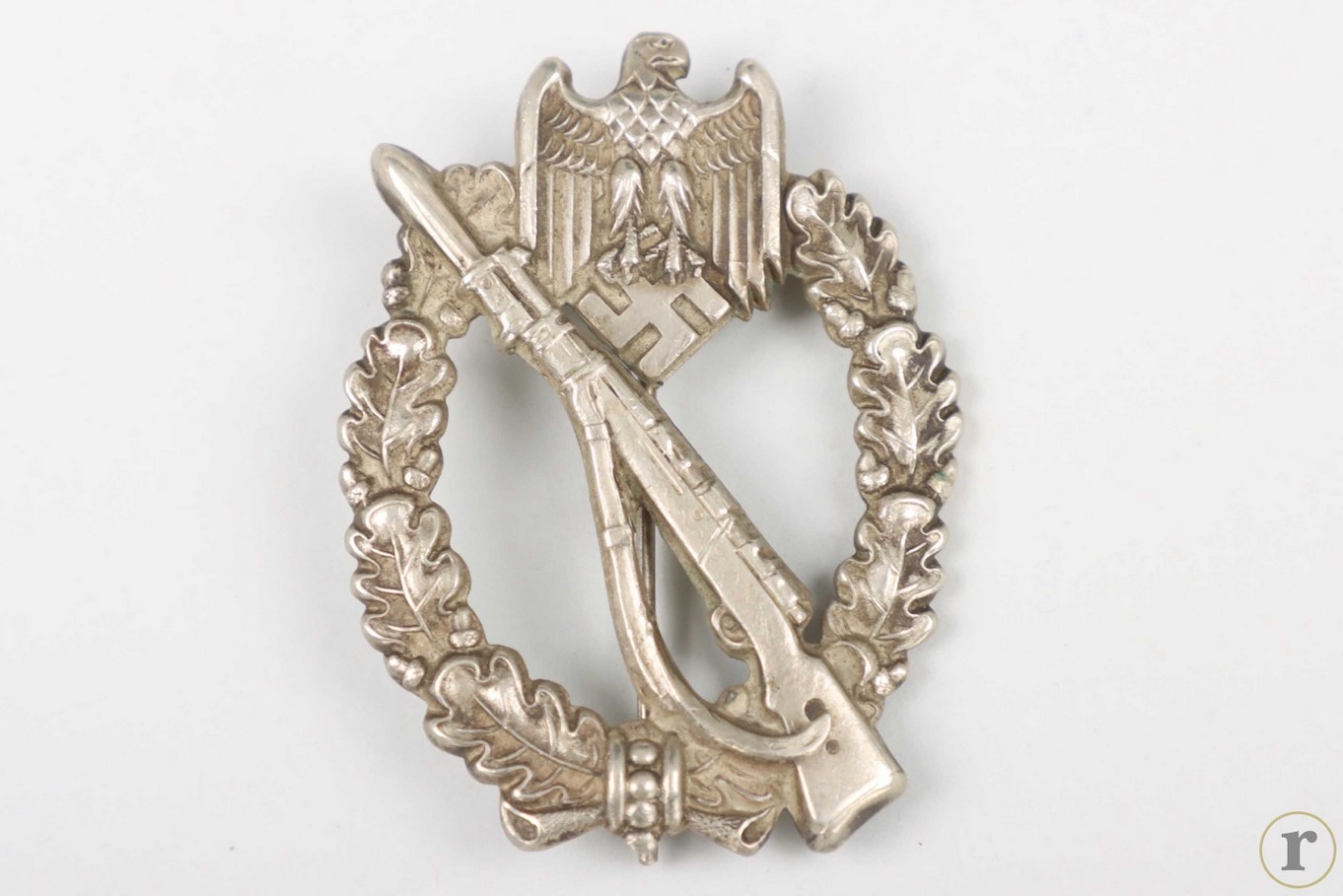 #71-1331 – Hauptmann Schömig – Infantry Assault Badge in Silver – Juncker (Neusilber)