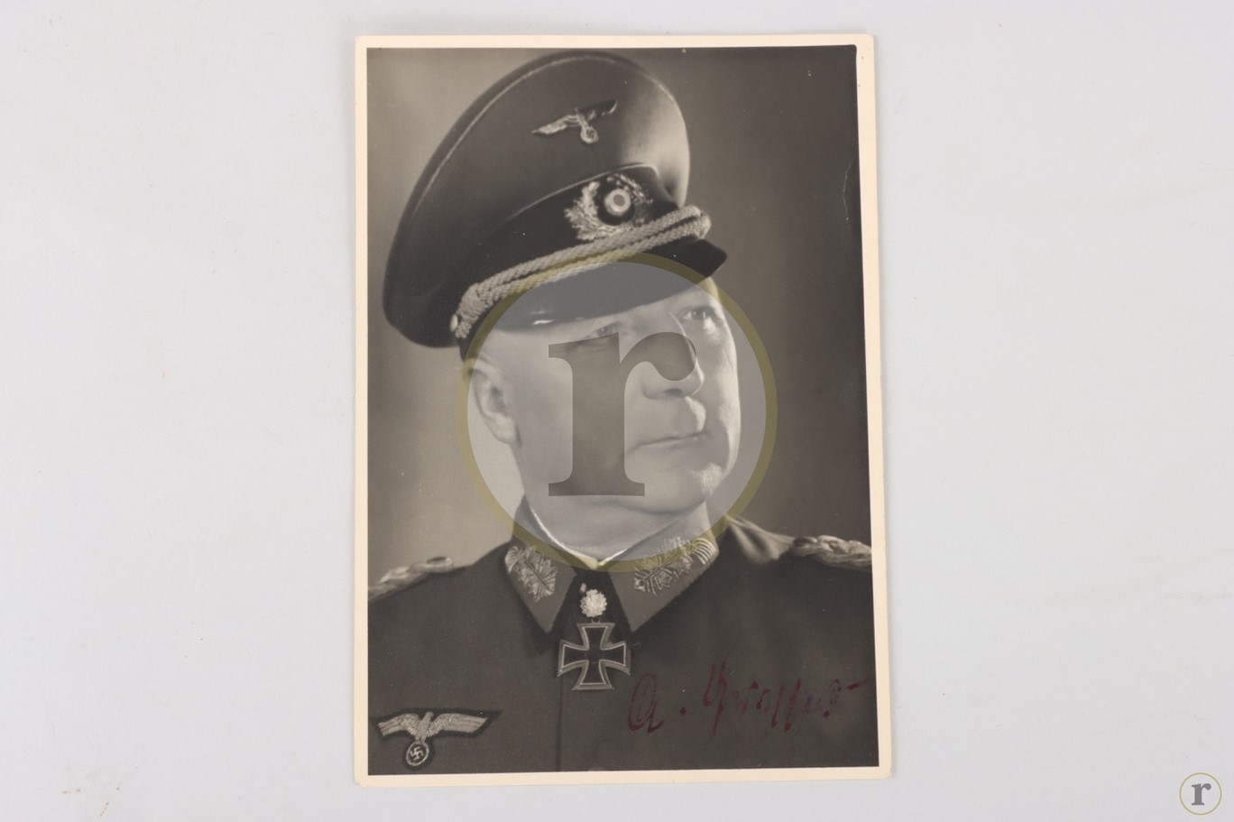 #70-0100 – Grasser, Anton – portrait photo with autograph