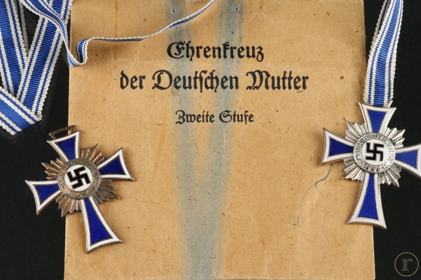 #0367 – Set of two Crosses of Honour of the German Mother 2nd Class, 2nd Pattern