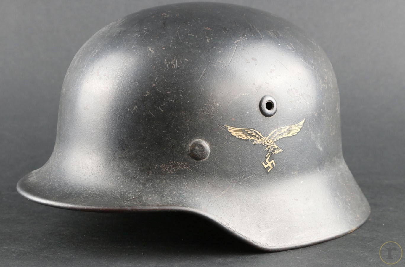 #0008 – Luftwaffe M40 single decal helmet – Q64