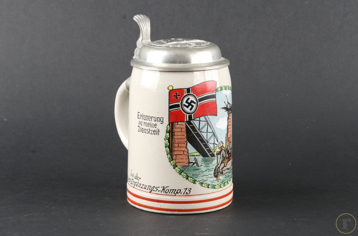 #0609 – Wehrmacht reservist’s beer mug – Engineer Comp. 13