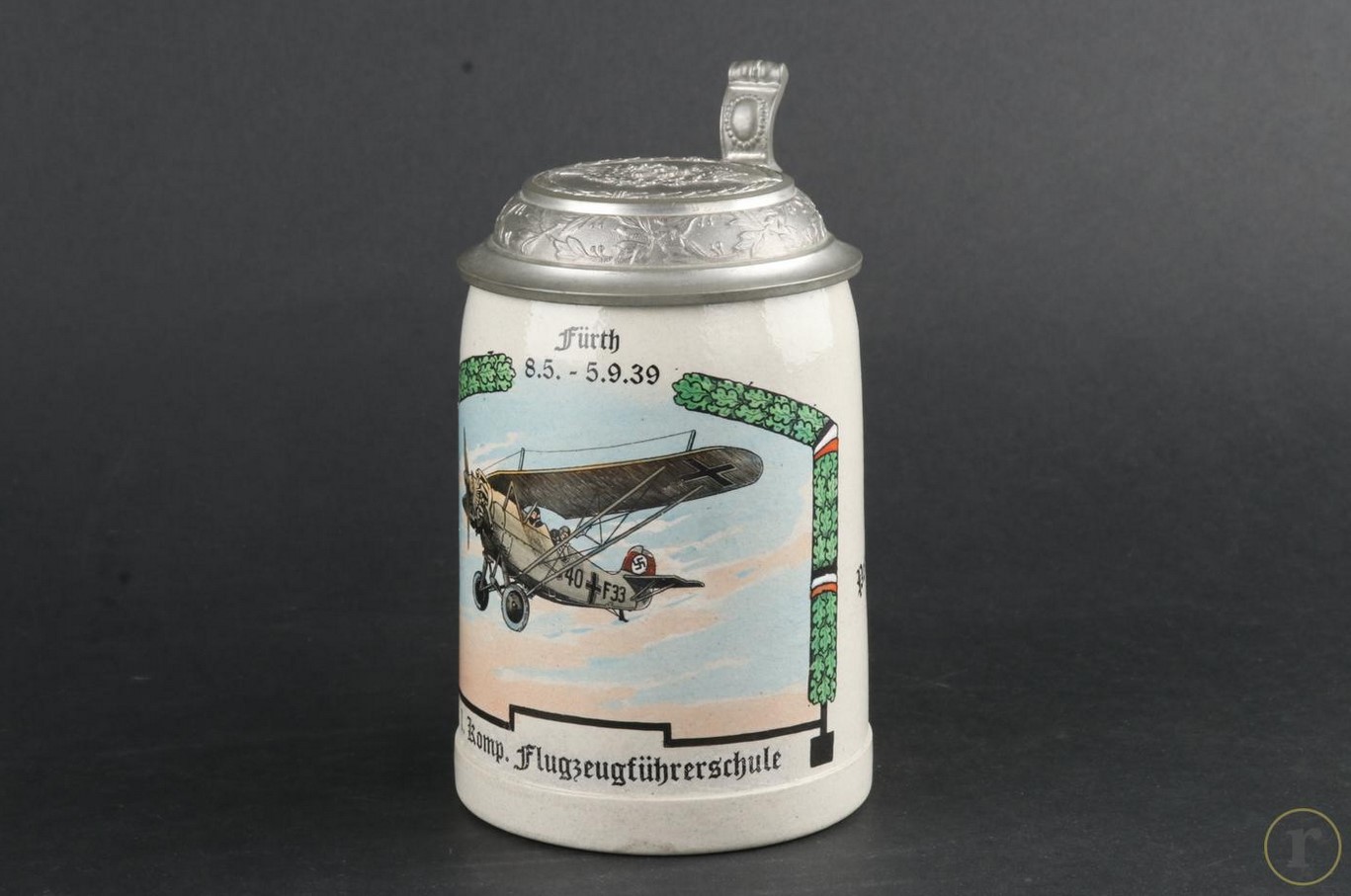 #0612 – Wehrmacht reservist’s beer mug – Flugzeugführerschule