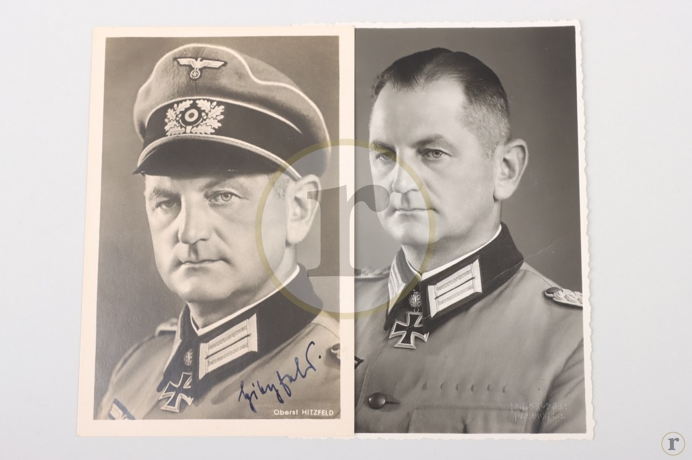 #70-0137 – Hitzfeld, Otto – portrait photo, card and 2 autographs