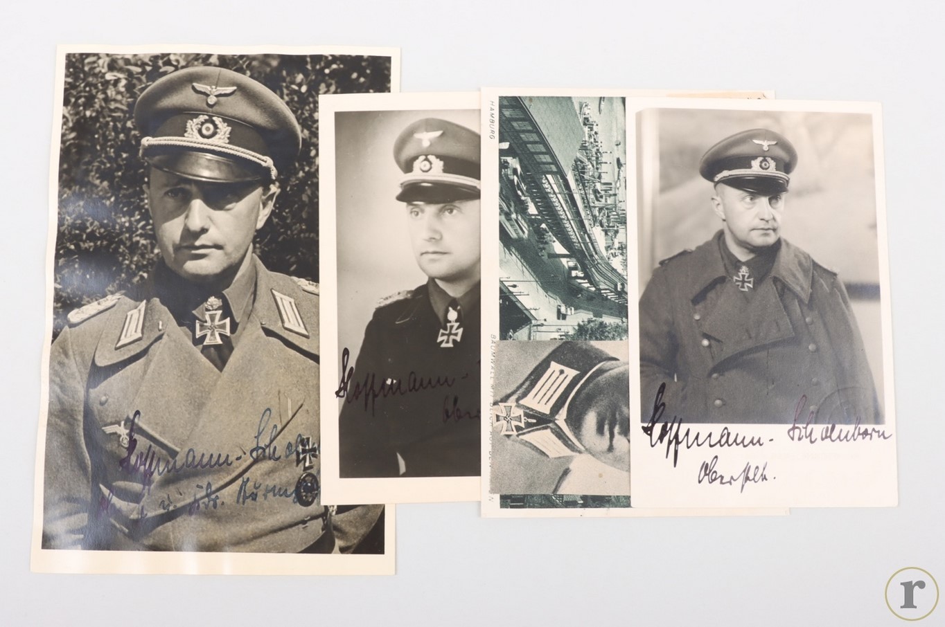 #70-0138 – Hoffmann-Schoenborn, Günter – 4 autographs on photosa