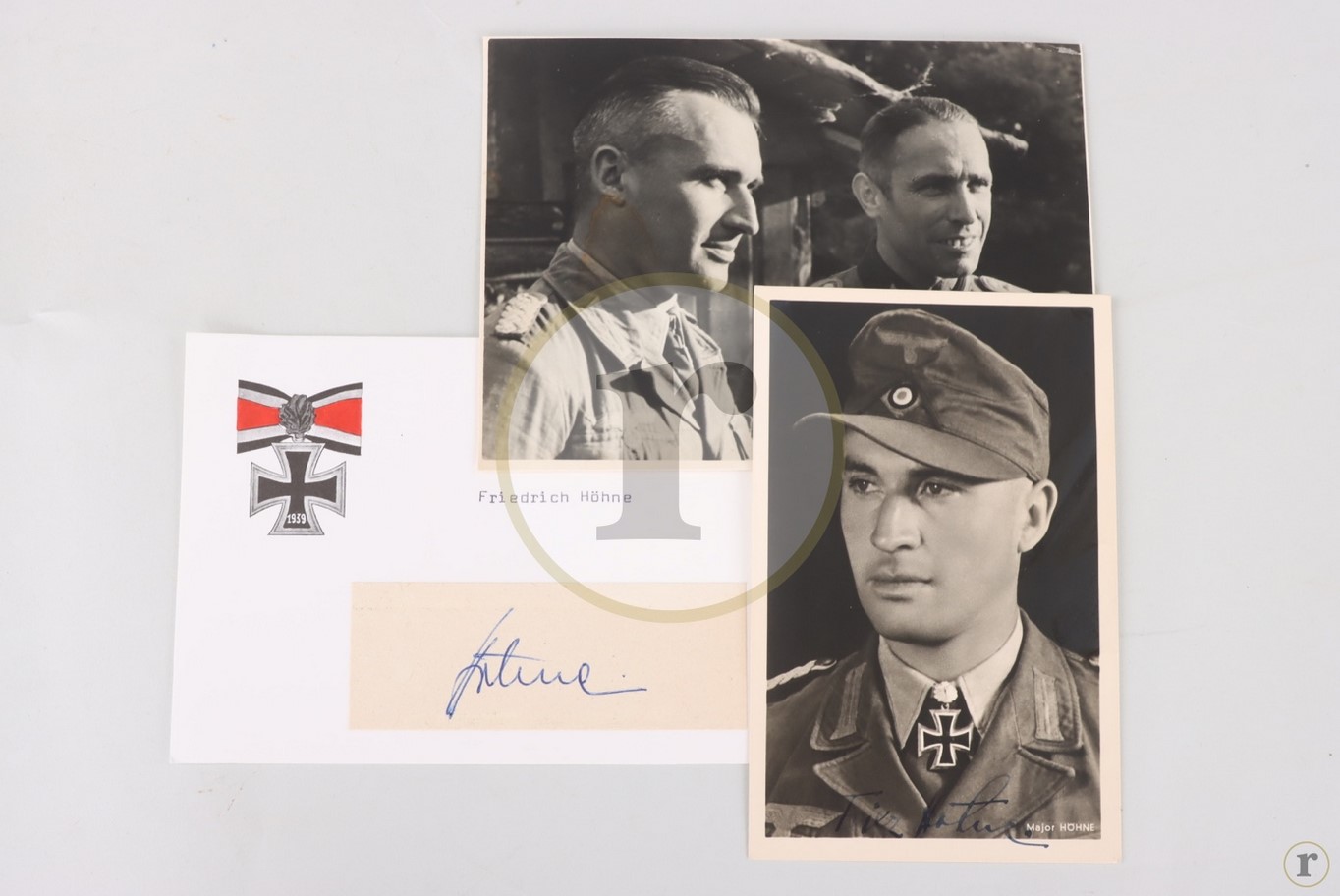 #70-0140 – Höhne, Friedrich – photo & 2 autographs