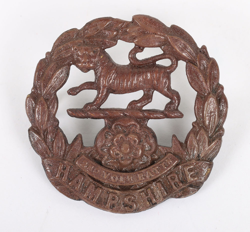 #103 – 2nd Volunteer Battalion Hampshire Regiment Cap Badge 1902-08