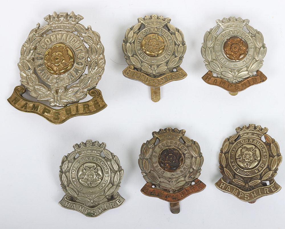 #116 – Grouping of 6th Battalion Hampshire Regiment Badges