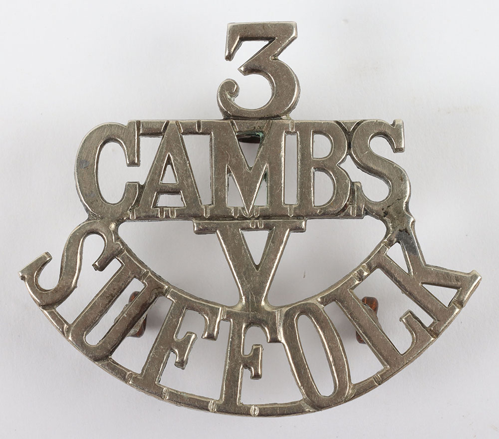 #147 – 3rd (Cambridgeshire) Volunteer Battalion Suffolk Regiment Shoulder Title