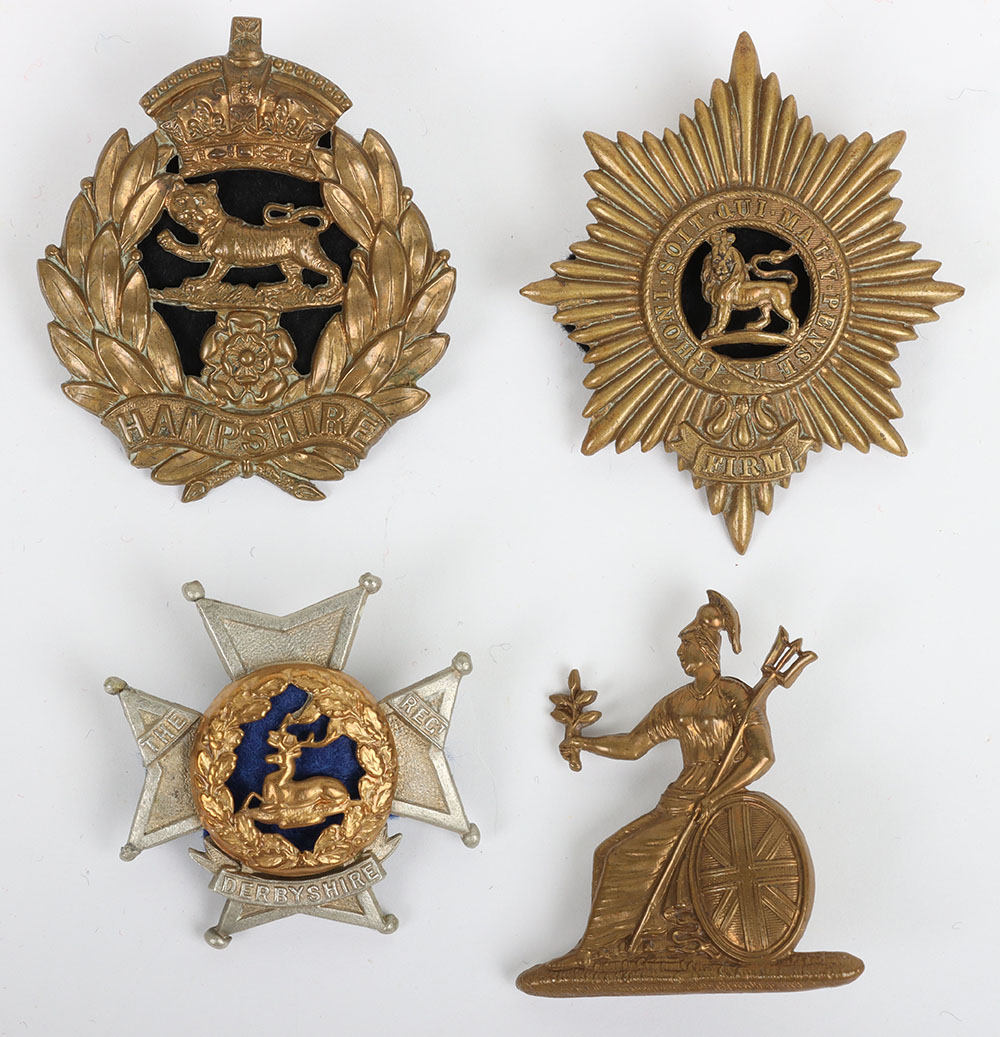 #161 – 4x British Foreign Service Helmet Badges