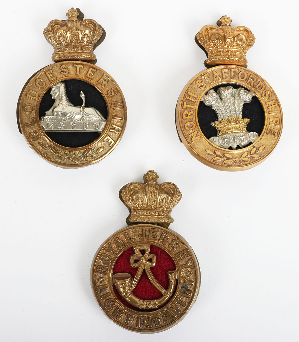 #169 – 3x Victorian Other Ranks Glengarry Badges