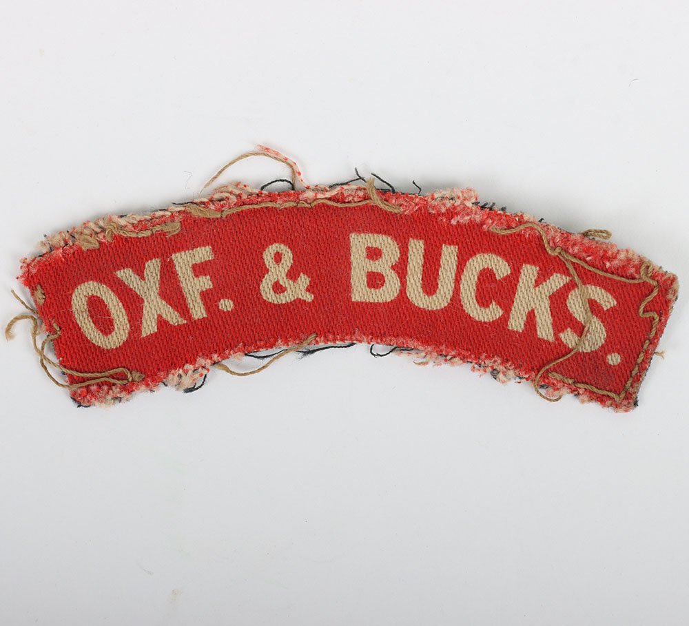 #172 – WW2 Ox & Bucks Light Infantry Printed Shoulder Title