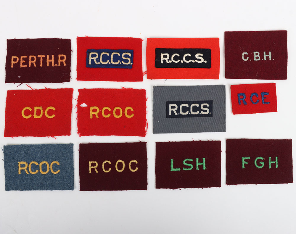 #178 – Grouping of WW2 Canadian Cloth Formation Signs