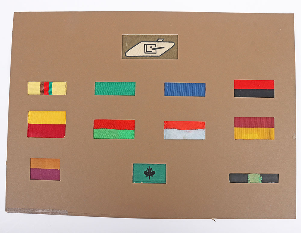 #188 – Display of Royal Tank Regiment Battalion Shoulder Designation Slides