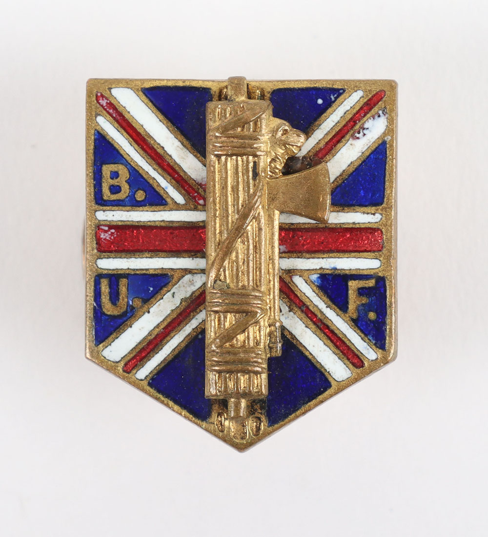 #198 – British Union of Fascists (B.U.F) Members Lapel Badge