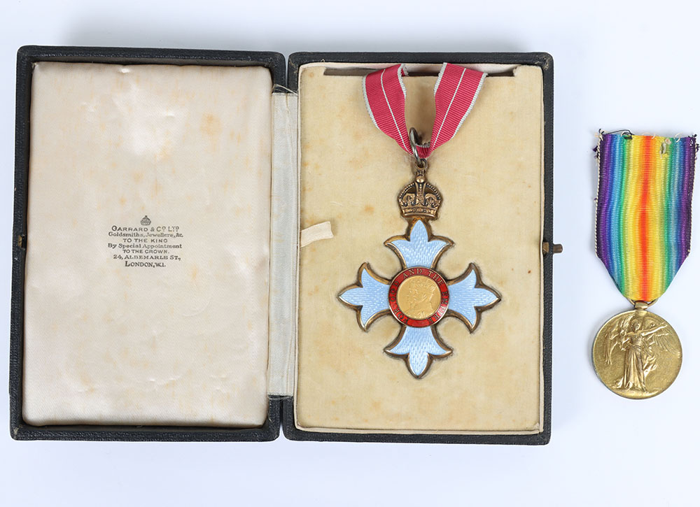 #2 – Pair of Medals Including a Commander of the British Empire Badge