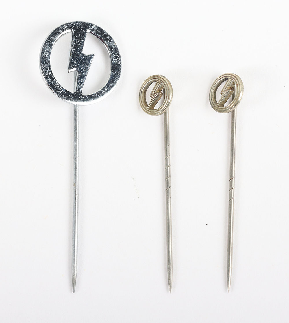 #201 – 3x British Union Fascists (B.U.F) Supporters Stick Pins