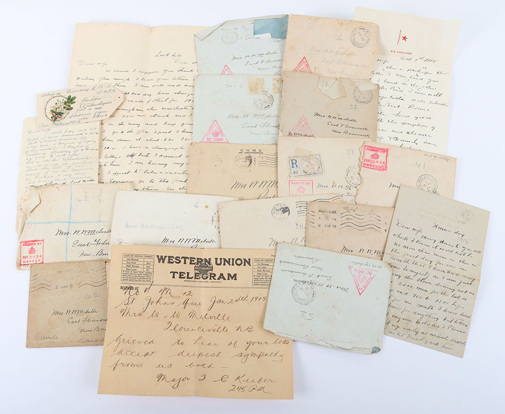 #222 – Great War Letter Archive of Colonel W W Melville Canadian Engineers