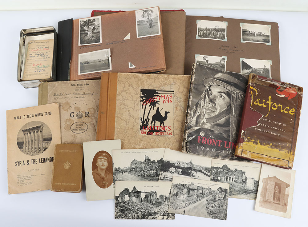 #230 – British PAI Force Photograph Album Grouping